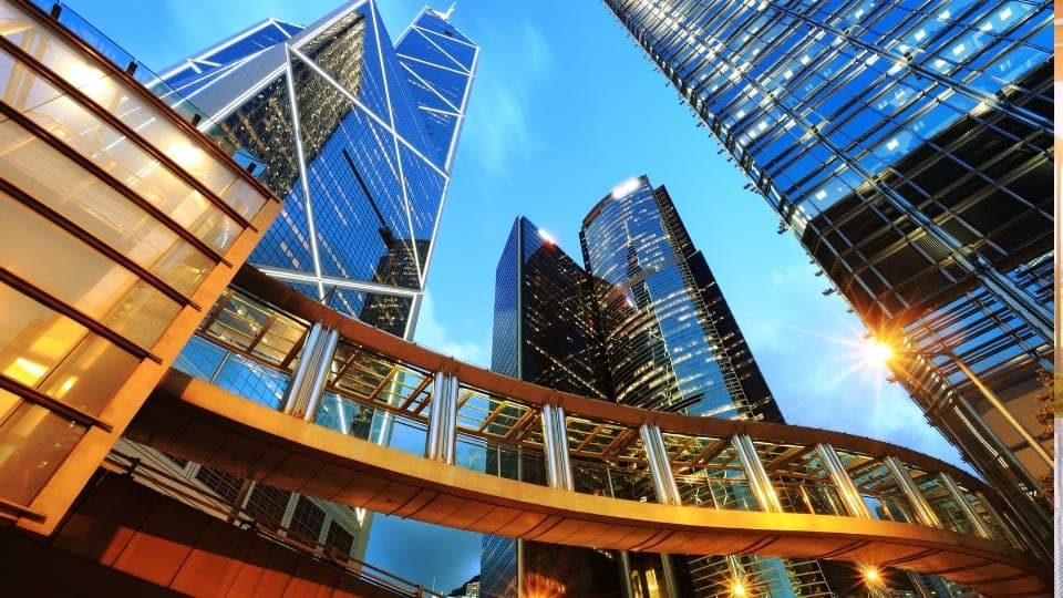 Architectural blueprint and construction