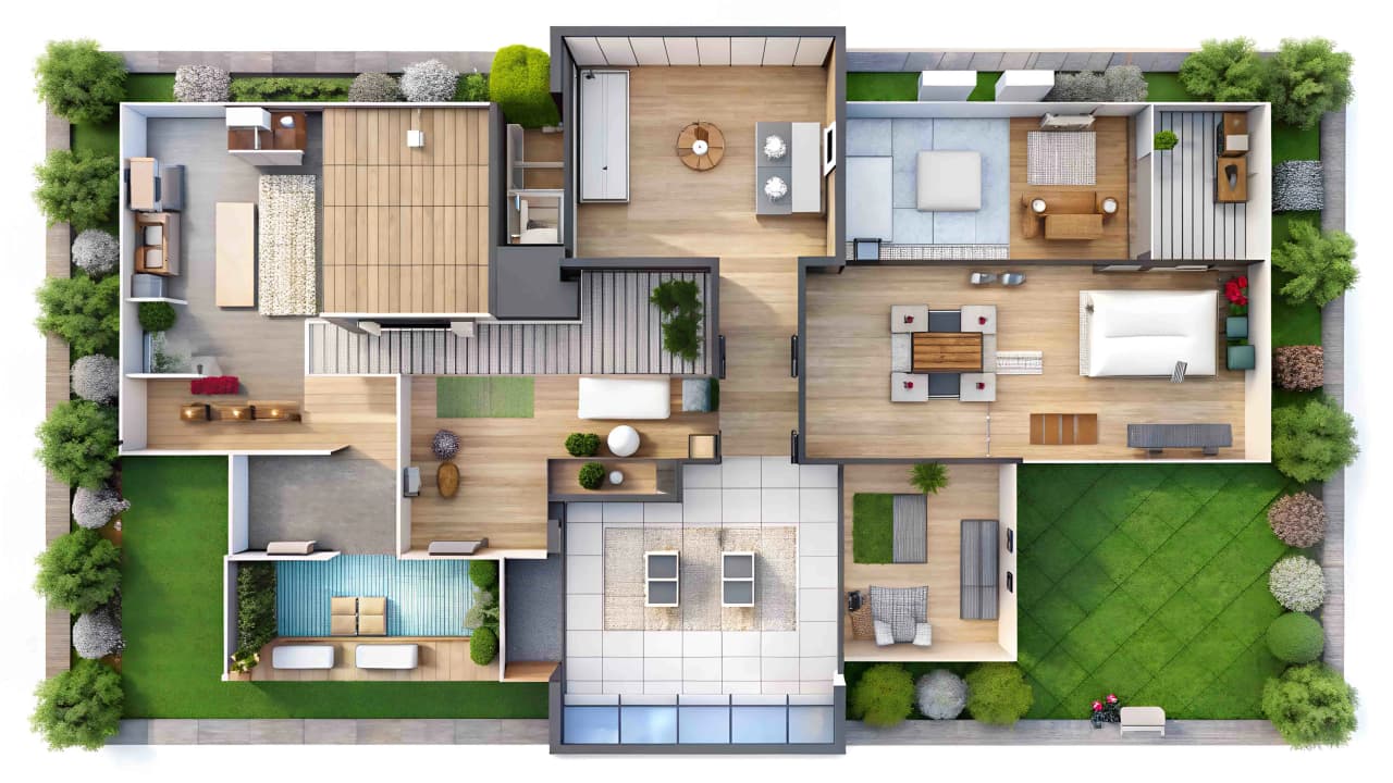 Real estate floor plans and blueprints